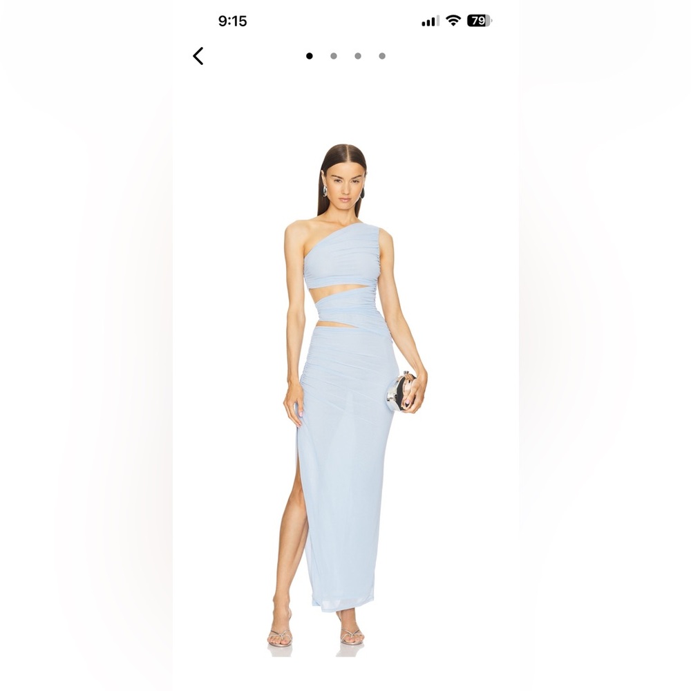 REVOLVE Daphne Maxi Dress in Powder Blue